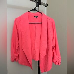 Women's Hot Pink Open Blazer